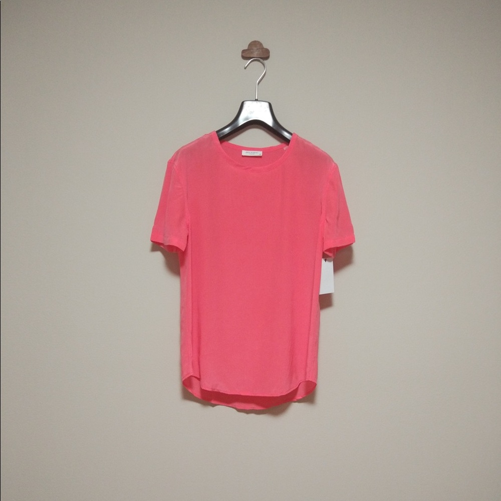 Equipment Riley washed-silk top Short Sleeve Tee